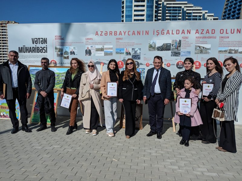 “Zəfərdən zəfərə” adlı möhtəşəm rəsm sərgisi keçirilib – BÜTÜN FOTOLAR + VİDEO