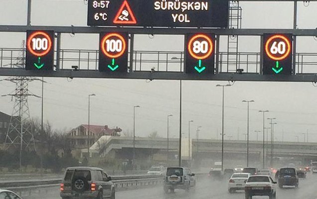Bu yollarda sürət həddi endirildi.