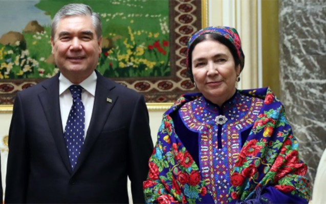 Türkmənistanın birinci xanımı ilk dəfə görüntüləndi
