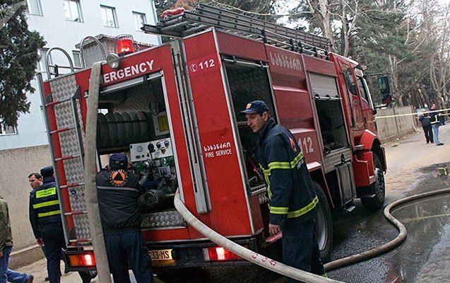 Bakıda restoranda yanğın olub