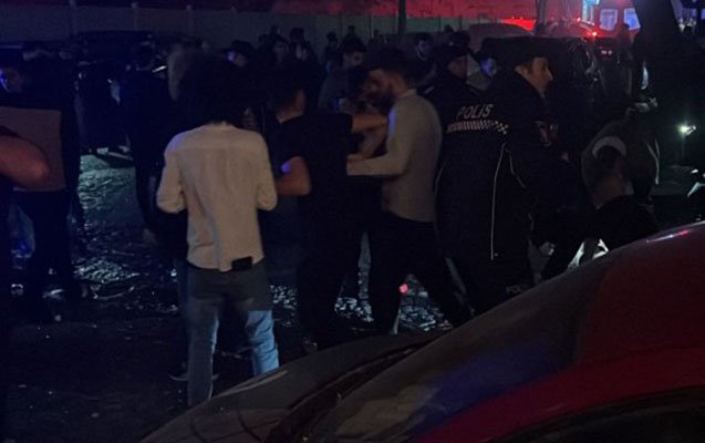 Bakının mərkəzində güclü partlayış - Fotolar+Video