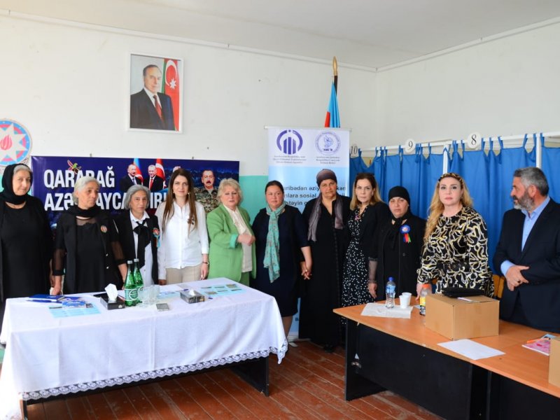 “Müharibədən əziyyət çəkən qadınlara sosial -psixoloji dəstəyin göstərilməsi layihəsi kecirildi