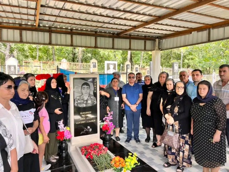Şabran rayon Zeyvə kəndində şəhid Vüsal Həsənovun doğum günü qeyd olunub.