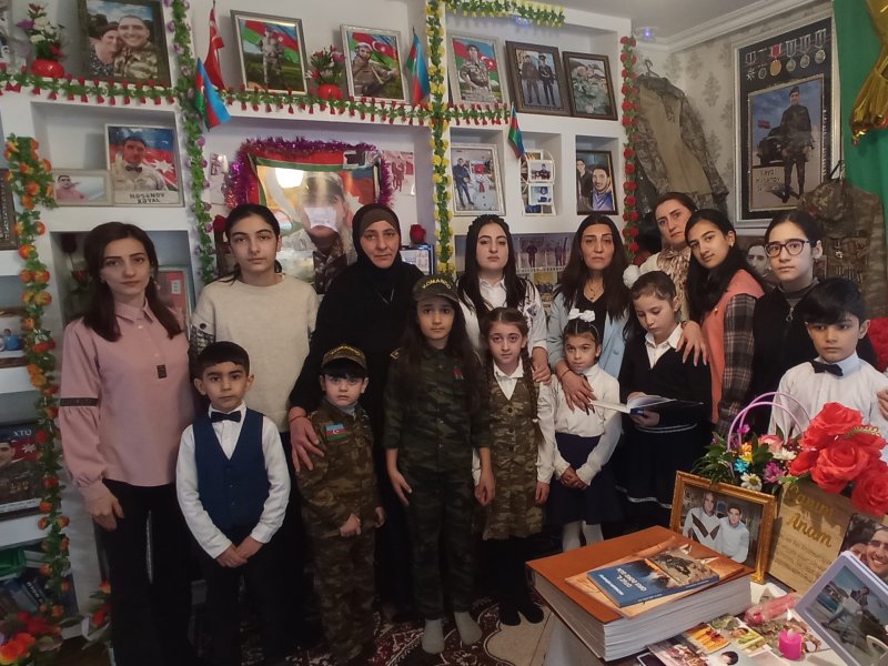 Şabran rayonunda şəhid ailələri ziyarət edilib - FOTOLAR