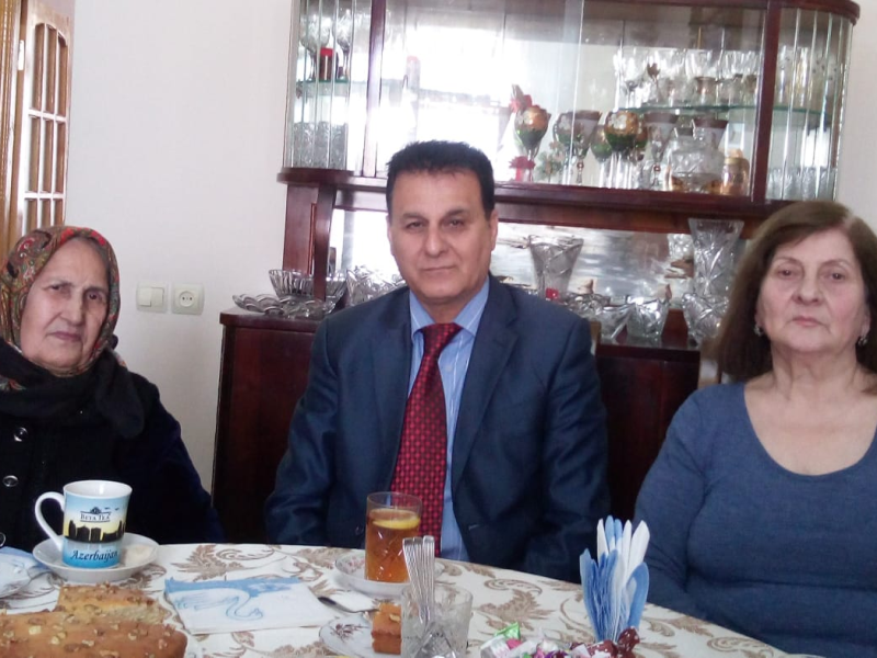 Müqəddəs Ramazan bayramında şəhid anası, Dürnisə Əliyeva ziyarət olundu.