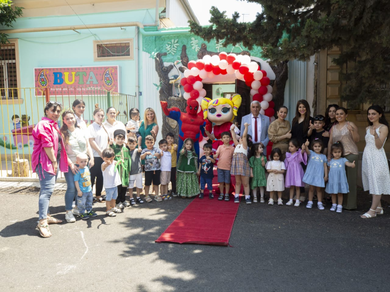 1 İyun Uşaqların Beynəlxalq Müdafiəsi günündə “BUTA” körpələr evi - uşaq bağçası Binəqədi filialının açılışını edib.