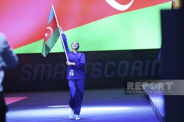 Bakıda batut gimnastikası və tamblinq üzrə Dünya Kubokunun açılış mərasimi keçirilib - FOTO