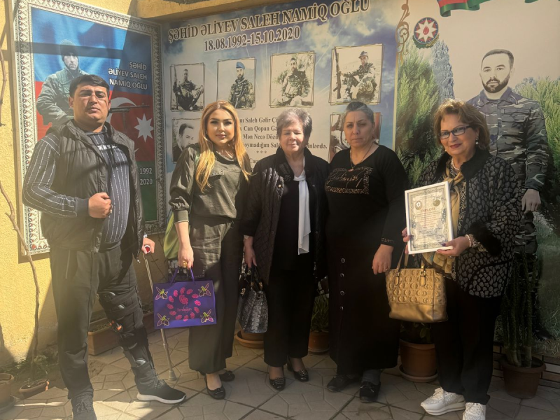 Milli Dəyərlərin Qorunması İçtimai Birliyi şəhid və qazi ailələrini ziyarət etdi