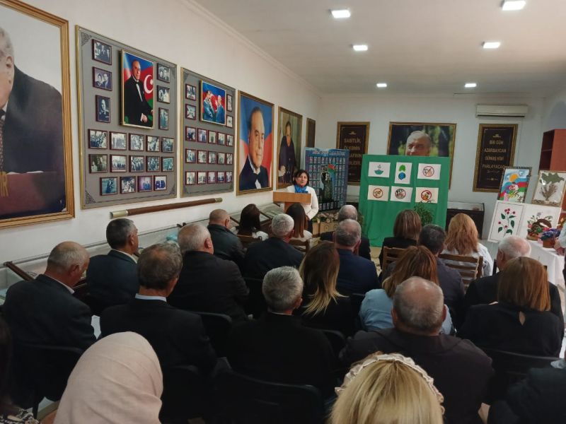 Aprelin 6-da  Xaçmaz rayon Heydər Əliyev mərkəzinin Xudat filialında " Yaşıl dünya naminə həmrəylik ili " çərçivəsində tədbir keçirilmişdir.