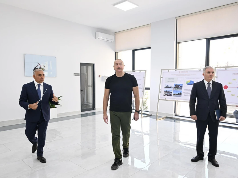 Prezident Kəlbəcərdə "İstisu" yarımstansiyasının açılışında iştirak edib