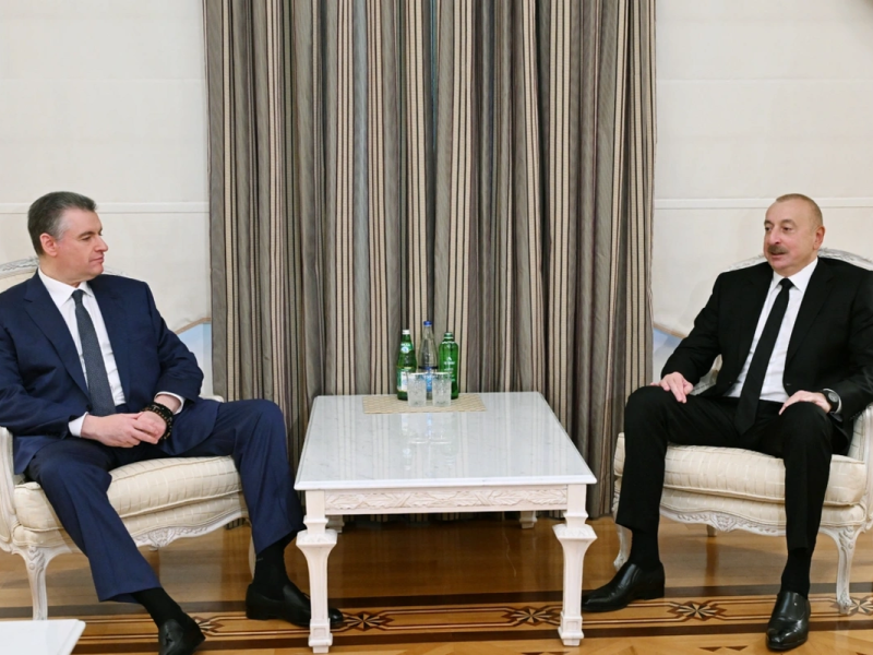 İlham Əliyev Rusiya Liberal Demokrat Partiyası fraksiyasının rəhbərini qəbul edib