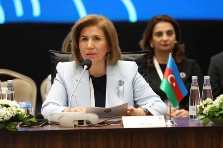 Bahar Muradova İstanbulda Beynəlxalq Ailə Forumunda çıxış edib
